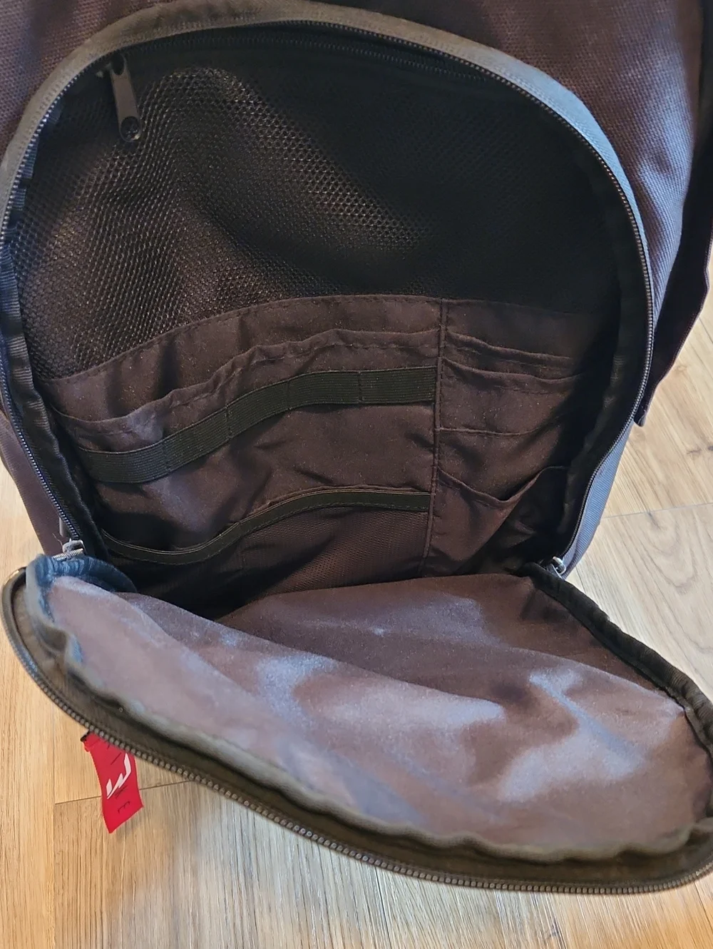 NWOT Nike Black Backpack with White Logo Accents